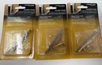 Lot Of 3 New Prime-line Pocket Door Flush Edge Pull Diecast Satin Nickel 7274. Fixed Price $24.99.