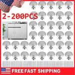 Lot Stainless Steel Cabinet Knobs Drawer Handles Round Kitchen Cupboard. Fixed Price $62.19.