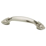 (5 Pack) 3 Inch Alysse Rose Pull Satin Nickel. Fixed Price $33.41.