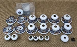 Lot 12 Ceramic Backplates 9 Medium Small 4 Mini Belwith Drawer Door Pulls Knob. Fixed Price $59.99.