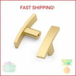 Amerdeco 10 Pack Brushed Gold Cabinet Knobs Single Hole Handles 2 Inch. Fixed Price $28.40.