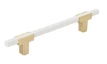 Amerock BP778128BGLWHT Urbanite 5-1/16" Cabinet Pull Brushed Gold White. Fixed Price $8.99.