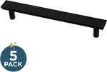 5-PACK Franklin Brass Matte Black Cabinet Handles 5-1/16 Inch Hole Center Pulls. Fixed Price $7.99.