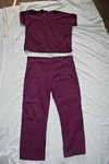 Wine Unisex Medium Drawstring Scrub Pants & Top Doctor Nurse Health Care Euc. Fixed Price $14.88.