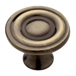 (10-PACK) 1-1/4" Round Ring Knob Antique Brass. Fixed Price $29.70.