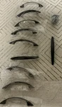 Liberty Modern Curved Flat Black 3" Cabinet Drawer Pull 10 Pack No Screws. Fixed Price $14.99.