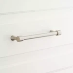 Signature Hardware 3-3/4" Strasbourg Solid Brass Cabinet Pull Satin Nickel. Fixed Price $10.00.