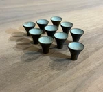Small Atomic Mid Century Modern Mcm Drawer Knob Pull 3/4 Diameter , Lot Of 10. Fixed Price $125.00.