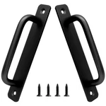 Piutouyar 2 Pack Aluminum Alloy Sliding Barn Door Handle, BLACK-5.9",. Fixed Price $11.99.