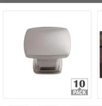 Everbilt 1.21" Satin Nickel Square Cabinet Knob (30-PACK). Fixed Price $20.00.