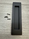 Emtek 220306US19 Modern Rectangular Inch Flush Black *blemishes*. Fixed Price $12.99.