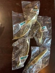 3" Polished Brass Cabinet Drawer Pull Lot X5PKS Laurey Modern Standards 22037. Fixed Price $14.99.