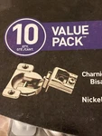 10 Liberty Concealed 5/16" Overlay Cabinet Hinges. Fixed Price $17.99.