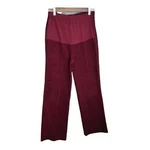 Mere Womens Size 7/8 Red Solid Pull On Corduroy Maternity Pants. Fixed Price $15.00.