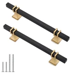 Lepatape 10 Pack 5 Inch (128MM) Hole Center Pull, Black & Matte Gold. Fixed Price $50.05.