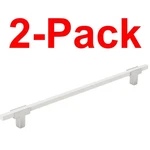 Amerock 2-PACK Urbanite 10-1/16 In. C/c Bar Cabinet Pull, Polished Chrome White. Fixed Price $19.99.