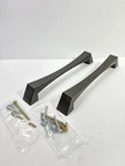 2-RICHELIEU Modern Graphite Cabinet Drawer Pull Handle 7-9/16" Or 192MM Center. Fixed Price $37.75.