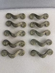 10 Vintage Drawer Pull Kbc 3/4" Centers Hardware Handles White Wash (78). Fixed Price $25.00.