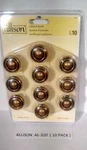 New (10 Pack) Allison AL-320 Cabinet Knobs With Screws. Fixed Price $15.50.