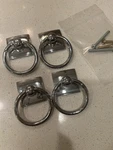 4 Alno Creations Eclectic Ring Pulls A580 Polished Nickel Cabinet Drawer. Fixed Price $14.99.