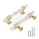 Rergy Cabinet Handles Marble Drawer Pulls Knobs, 10PACK White & Go.... Fixed Price $48.68.