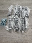 10 Pk Sietto P-1903-5.5 Adjustable Center 5-1/2"L Handle Black/chrome. Fixed Price $59.49.