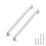 Probrico 25 Pack 10IN Brushed Satin Nickel Cabinet Handles Square Kitchen Drawer. Fixed Price $107.18.