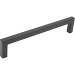 Contemporary Square Cabinet Pull, 160 Millimeters, Zinc Base Material, Matte Bla. Fixed Price $21.88.
