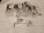 Belwith Keeler PW355-28 Satin Aluminum 4"CC Wire Pull Cabinet/drawer Lot Of 22. Fixed Price $40.00.