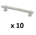 *10* Liberty Wrapped Square 5-1/16 In. Satin Nickel Cabinet Drawer Bar Pull. Fixed Price $36.99.