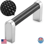 Koofizo 10-PACK Black Chrome Knurled Cabinet Pulls, 3 Inch Handles Hardware. Fixed Price $42.52.