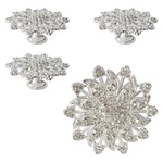 4 Pieces Flower Shape Cabinet Knobs, Decorative Crystal Glass Single Hole Pul.... Fixed Price $22.09.