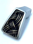 Vicenza Designs Sancio Hand Crafted Finger Pull Knob Antique Brass & Nickel. Fixed Price $18.88.