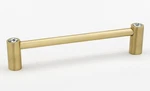 Alno C715-6-SB Contemporary Crystal 6" Pull Satin Brass. Fixed Price $59.96.
