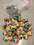 Hand Painted Ceramic Cabinet Drawer Knobs Pulls Lot Of 47 Flower Shaped Used *20. Fixed Price $179.95.