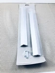 Ikea Bitnik 600.571.40 Aluminum Brush Nickel Door Handle 11 3/8 Inches New. Fixed Price $29.95.