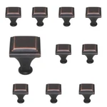 10 Pack BP26131-ORB Oil Rubbed Bronze 1" Square Cabinet Knob Amerock Manor House. Fixed Price $49.76.