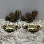 Vintage Keller Brass Handle Drawer Pulls 5" X 2.5 Keeler Kbc Furniture Lot Of 4. Fixed Price $16.95.