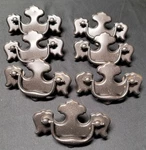 Set 7 Vtg Kbc Keeler Batwing Drawer Pull 2.5 Ctc Repainted Salvaged Usa. Fixed Price $13.53.