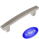 *5 Pack* Cosmas Cabinet Hardware Satin Nickel Contemporary Handle Pulls #5236SN. Fixed Price $13.70.