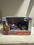 Marvel Super Hero Adventures Spiderman And Batman Pull Back Toy Cars 2-PACK. Fixed Price $8.00.