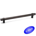 *5 Pack* Cosmas Oil Rubbed Bronze Euro Cabinet Bar Pulls #161-224ORB. Fixed Price $39.55.