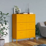Drawer Cabinet Mustard Yellow 31.5"X13.8"X40" Steel. Fixed Price $543.63.