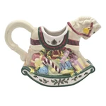 Spode Christmas Tree Rocking Horse Pitcher Holiday Toy Figurine 6" Ceramic. Fixed Price $21.45.