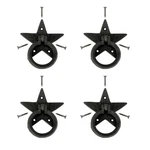 Cabinet Drawer Ring Pull Black Iron Southern Star Screws Included Pack Of 4. Fixed Price $50.99.