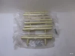 9 Qty Cosmas Part # 305-030BB Cabinet Euro Style Pull Bar Brushed Brass. Fixed Price $35.21.