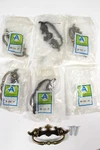 (6) Amerock Antique Brass Ring Decorative Drawer Pull BP152-AE 3" On Center Nos. Fixed Price $12.29.