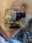 Glass Knob Set, Hickory Hardware 1140, Polished Brass. Fixed Price $14.99.