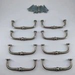 Cabinet Pulls Brushed Nickel Finish Lot Of 8 Drawer Handles. Fixed Price $13.74.