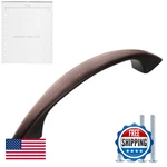 Lizavo Oil Rubbed Bronze Cabinet Pulls Curved Arched Kitchen Handles. Fixed Price $42.51.